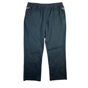 Monkey Sport Men's Sweatpants  Size XXL  Drawstring Zip Pockets Blk Fleece Pants